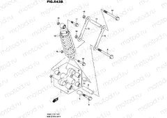 543B - REAR CUSHION LEVER (VL800L5 E19)