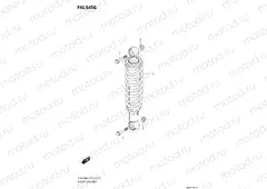 545G - REAR SHOCK ABSORBER (LT-A750XPZ:M0:P03)