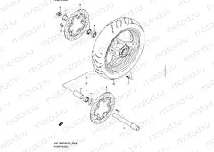 54A - FRONT WHEEL (MODEL L0)