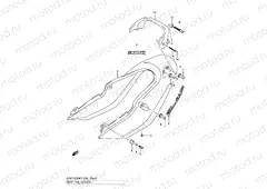 54A - SEAT TAIL COVER (GSF1200K2)