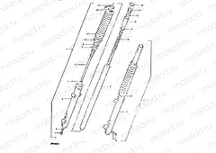 55 - FRONT FORK (DR400SX, E15, E17)