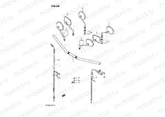 55 - HANDLEBAR - CONTROL CABLE (VS750GLFG/GLFH/GLFJ/GLFK/GLFL/GLFM)