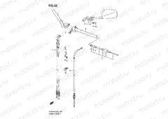 55 - HANDLEBAR (WITH COWLING)