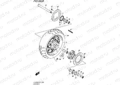 550B - REAR WHEEL (DL1000XAL8 E21)