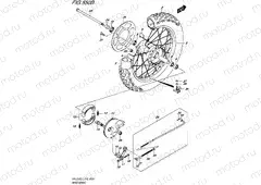 550B - REAR WHEEL (DR-Z125LL5 E19)
