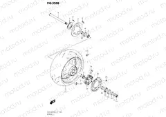 550B - REAR WHEEL (GSX-S1000FA,GSX-S1000FAUF)