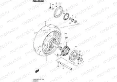 550C - REAR WHEEL (GSX1300RAUFL5 E19)