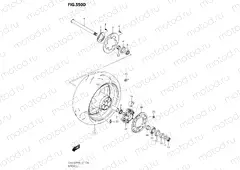 550D - REAR WHEEL (GSX-S1000FZA,GSX-S1000FZAUF)