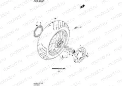 550E - REAR WHEEL (AN400ZAL6 E19)