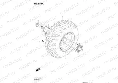 551A - RH REAR WHEEL