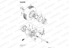 551C - RH REAR WHEEL (LT-A400FZM0 P03)