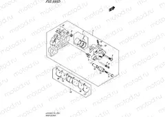 555D - REAR CALIPER (GSR750AUEL5 E21)