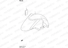 56 - FRONT FENDER (W/REFLECTOR)