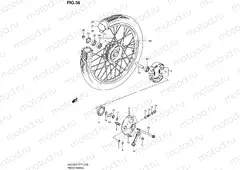 56 - FRONT WHEEL (GS125UX/UY/SUY/SUK1 P91)