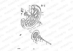 56 - FRONT WHEEL (GS450T)