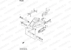 56 - REAR SWINGINGARM (MODEL X/Y/K1/K2)