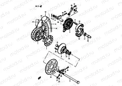 56 - REAR WHEEL (GS400C,N)