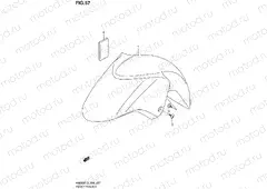 57 - FRONT FENDER (N/REFLECTOR)