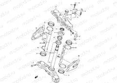 57 - FRONT FORK BRACKET (GSF650K5/UK5/AK5/UAK5/K6/UK6/AK6/UAK6)