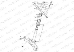 57 - FRONT FORK BRACKET (SEE NOTE)
