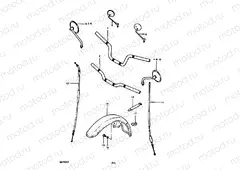 57 - HANDLEBAR - FRONT FENDER