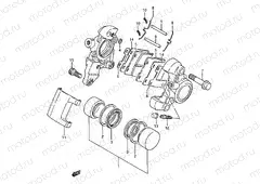 57 - REAR CALIPER (MODEL H/J/L/M/N)
