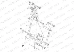 57 - REAR CUSHION LEVER (GSF1200ST/SV/SW/SX/SY)