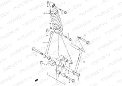 57 - REAR CUSHION LEVER (GSF1200T/V/W/X/Y/ST/SV/SW/SX/SY)
