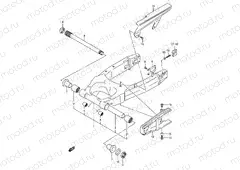 57 - REAR SWINGING ARM (MODEL K3/K4)