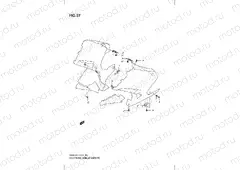57 - UNDER COWLING INSTALLATION PARTS (GS500FH)