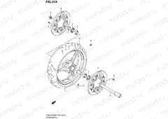 57A - FRONT WHEEL (GSX-R1000K8 E02,E19,U2E19,E24,E51,P37)