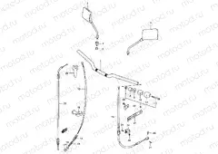 57A - HANDLEBAR - FRONT CABLE (GS125UR)