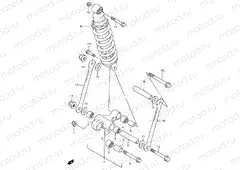57A - REAR CUSHION LEVER (GSF1200SAV/SAW/SAX/SAY)