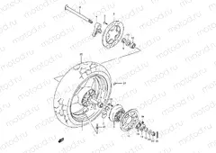 58 - REAR WHEEL (GSF1200ST/SV/SW/SX/SY)