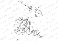 58A - REAR WHEEL (GSF1200SAV/SAW/SAX/SAY)