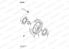 59A - FRONT WHEEL (GSF650AK5/UAK5/SAK5/SUAK5/AK6/UAK6/SAK6/SUAK6)
