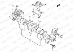 59A - REAR CALIPER (GSF1200SAV/SAW/SAX/SAY)