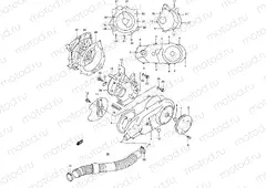 5A - CRANKCASE COVER (MODEL T/V/W/X/Y)