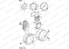 6 - CRANKCASE COVER