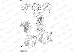 6 - CRANKCASE COVER