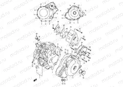 6 - CRANKCASE COVER