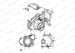 6 - CRANKCASE LH COVER