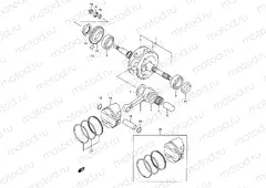 6 - CRANKSHAFT (MODEL W/X/Y)