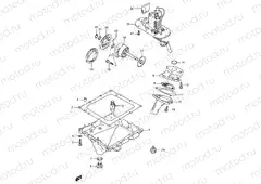 6 - OIL PAN - OIL PUMP - FUEL PUMP (MODEL T/V)