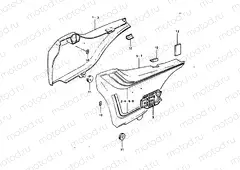 60 - FRAME COVER (GSX1100X, EX)