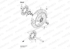 60 - FRONT WHEEL (GSF1250AK7/SAK7/AK8/SAK8/AK9/SAK9/SAZK9/SAL0)