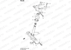 60 - STEERING STEM (DR-Z125LL4 E28)