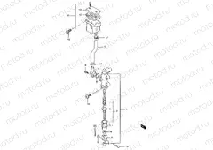 60A - REAR MASTER CYLINDER (GSF1200SAV/SAW/SAX/SAY)