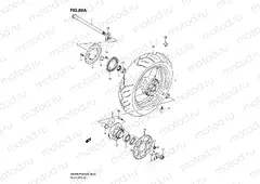 60A - REAR WHEEL (GSX650FAK9/FUAK9/FAL0/FUAL0)