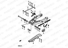 61 - REAR SWINGING ARM (E02,E04,E06,E15,E18,E21,E22,E25,E39)